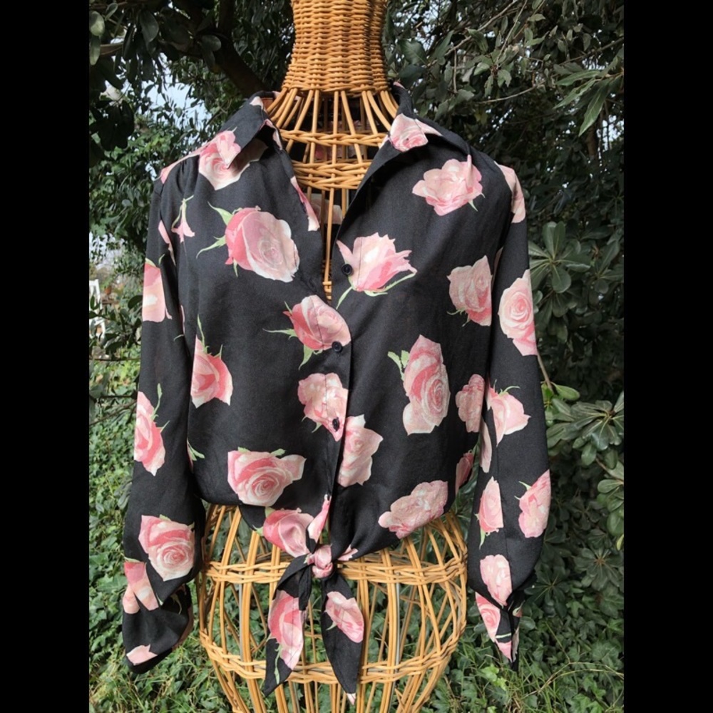 Foreign Exchange Button Up Blouse